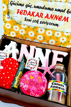 Ahşap Kutuda Anneye Doğum Günü Hediyesi Anneler Günü Hediyeleri 1daisy4mamy9