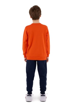 U.S.Polo Assn Erkek Çocuk Turuncu Uzun Kollu Pijama Takımı 2209-G 