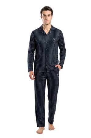 U.S. Polo Assn. Erkek Lacivert Pijama Takım 19101 