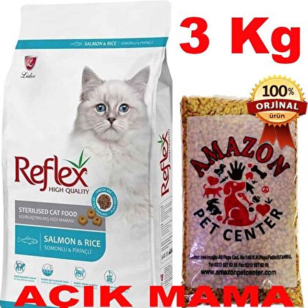 Reflex Kısır Somonlu Kedi Maması Açık 3 Kg
