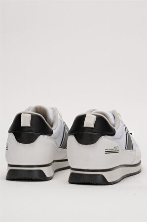 Erkek Günlük Sneaker Spor Ayakkabı BEYAZ - SİYAH