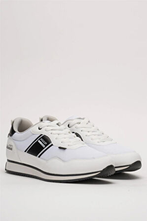 Erkek Günlük Sneaker Spor Ayakkabı BEYAZ - SİYAH