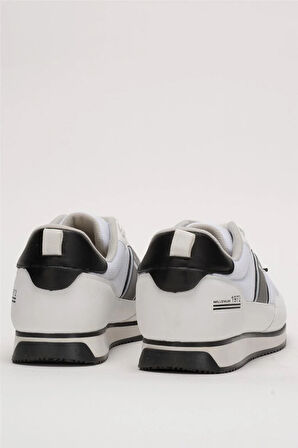 Erkek Günlük Sneaker Spor Ayakkabı BEYAZ - SİYAH