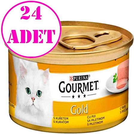 Proplan Gourmet Kıyılmış Tavuklu Kedi Konservesi 85 Gr 24 Ad