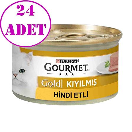 Proplan Gourmet Kıyılmış Hindili Kedi Konservesi 85 Gr 24 Ad