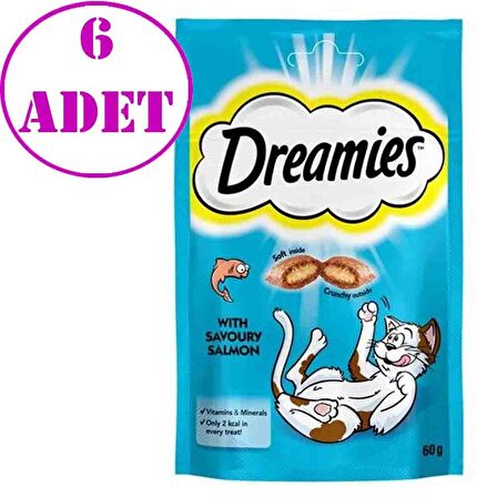 Dreamies Somonlu Kedi Ödülü 60 gr 6 AD