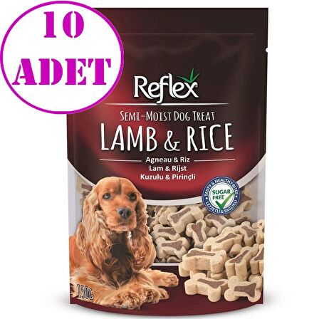 Reflex Kuzulu ve Pirinçli Yumuşak Köpek Ödülü 150gr 10 AD