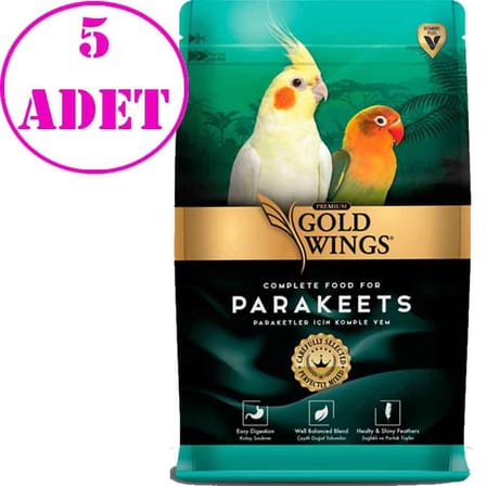gold wings premium paraket yemi 1 kg 5 ad