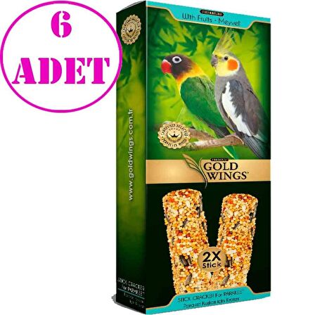 Gold Wings Premium Paraket Krakeri Meyveli 2'li Paket 6 AD