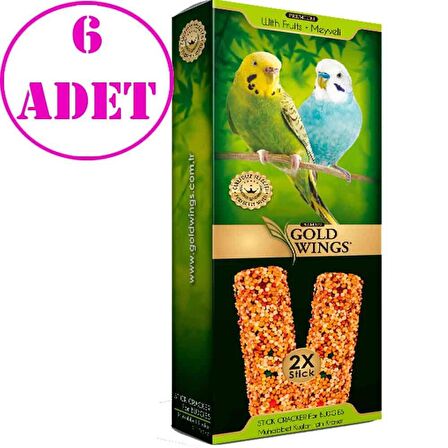 Gold Wings Premium Meyveli Muhabbet Krakeri Kutu 2'li Paket 6 AD