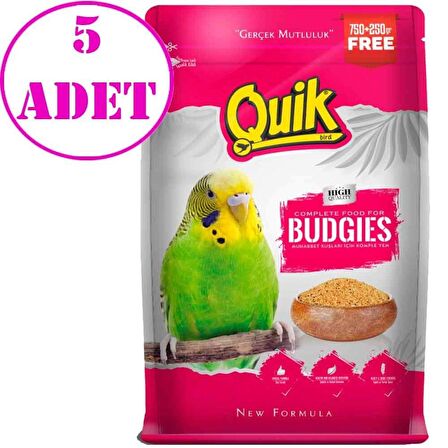 Quik Sade 5 x 1 Kg Muhabbet Kuşu Yemi 