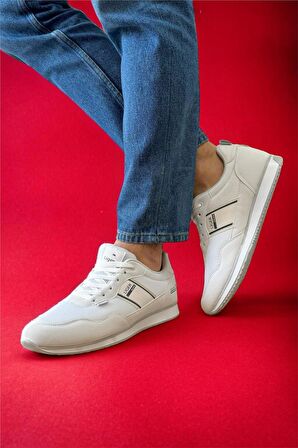Erkek Günlük Sneaker Spor Ayakkabı BEYAZ