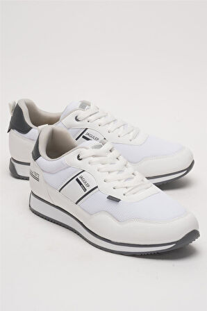 Erkek Günlük Sneaker Spor Ayakkabı BEYAZ - FÜME