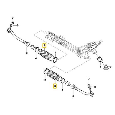 BMW E39 VE E52 DİREKSİYON KÖRÜĞÜ FEBİ OEM NO 32131092876