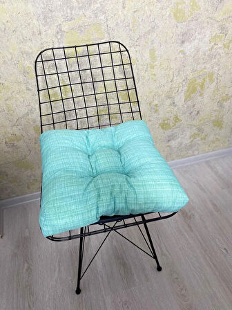  Bagcikli Sandalye Mi̇nderi̇ 40x40 Ebatta Düğmeli̇ Kumaş