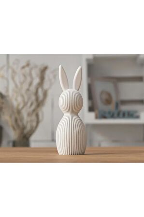 Modern Biblo Tavşan Masa Süsü 11cm Plastik