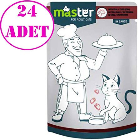 Master Dana Etli Kedi Konservesi 80 Gr 24 AD