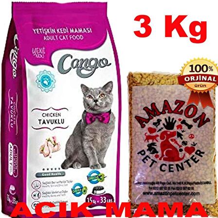 Cango Kedi Maması Tavuklu Açık 3 Kg