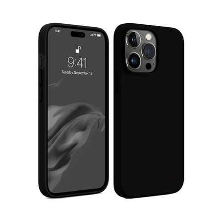 Apple iPhone 15 Pro Kılıf First Silikon - Siyah