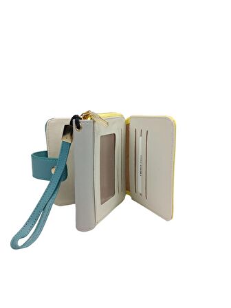 SİA ÇANTA Ollbag Rengarenk Kadın Cüzdan Cift Çıtlı Dış Ana Bölme  Metal Fermuarlı Orta Bölüm Bileklikle Taşıma İmkanı Kaliteli Malzeme Mükemmel İşçilikli kadın Cüzdan