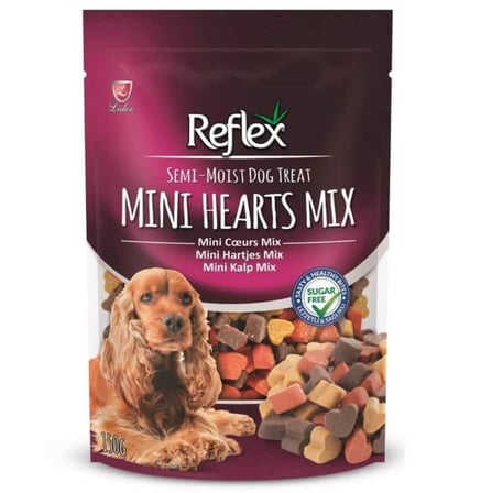 Reflex Semi-Moist Mini Kalp Mix Köpek Ödül Maması 150 gr