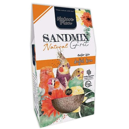 Nature Plan Sandmix Grit Natural Kuş Kumu 250 Gr