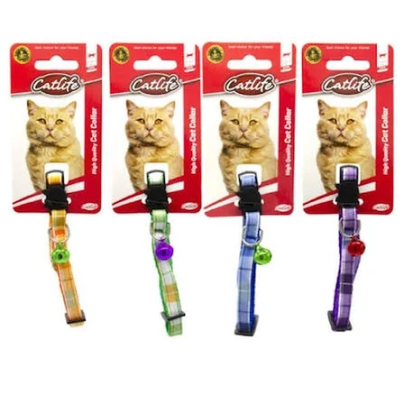 Catlife Kediler Için Zilli Boyun Tasması (Asortili)