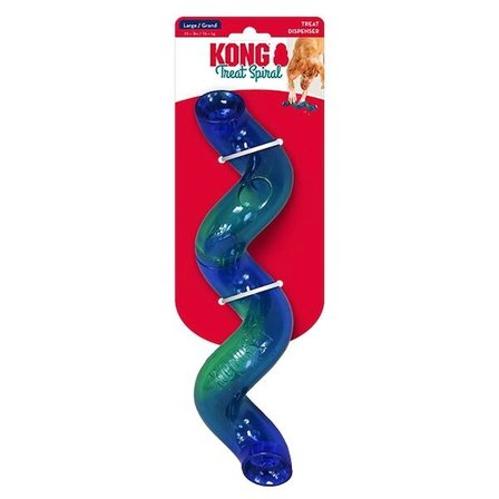 KONG Treat Spiral Köpekler için Spiral Şeklinde Ödül Maması Dağıtma Oyuncağı L