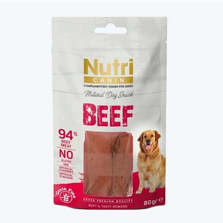 Nutri Canin Tahılsız Sığır Etli 80 gr Köpek Ödülü
