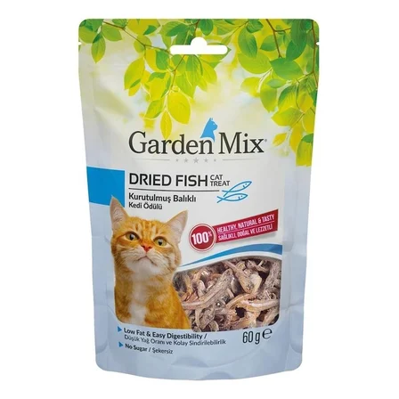 Gardenmix Kurutulmuş Balıklı 60 gr Kedi Ödül Maması