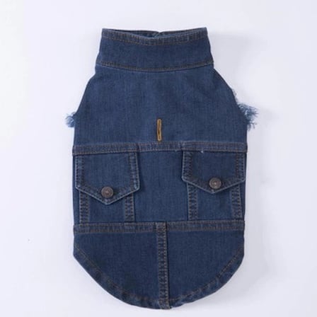 Pawstar Küçük Irk Köpek için Denim Yelek XL