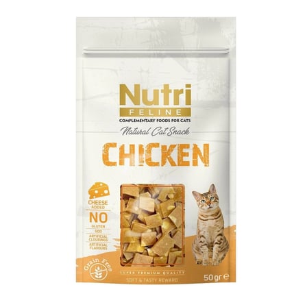 Nutri Feline Tavuklu ve Peynirli 50 gr Kedi Ödül Maması