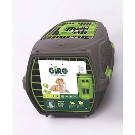 M-Pets Eco Giro Carrier Taşıma Çantası Small Siyah Yeşil