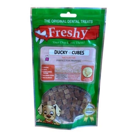 Freshy Ducky Cubes Küp Şeklinde Ördekli Köpek Ödülü 80 gr