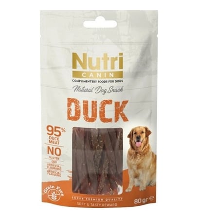 Nutri Canin Tahılsız Ördek Etli 80 gr Köpek Ödül Maması