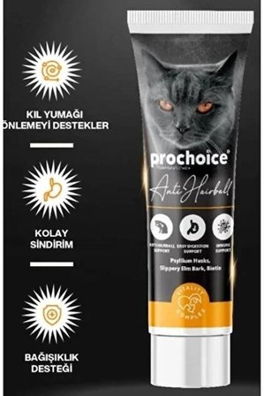 Prochoice Anti Hairball 100 ml Malt Kedi Macun