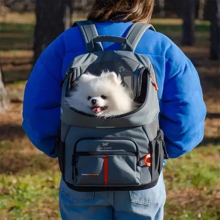 Ferplast Voyager 400 Kedi ve Köpek Kumaş Taşıma Çantası Gri 33x23x41 cm