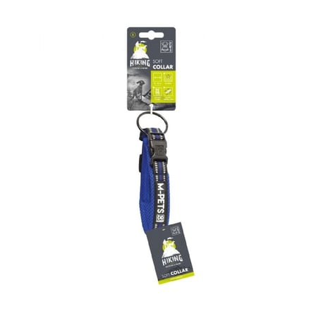 M-Pets Hiking Reflektörlü Soft Boyun Tasması Mavi S