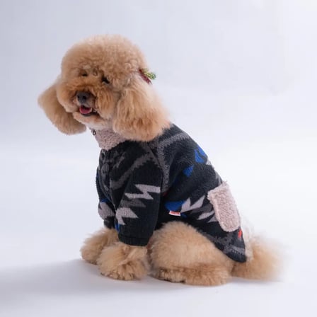 PawStar Gri Chicago Ethnic Weave Ceket M