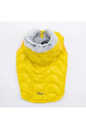 PawStar Sarı Light Wave Yelek Küçük ve Orta Irk Yağmurluk 2XL