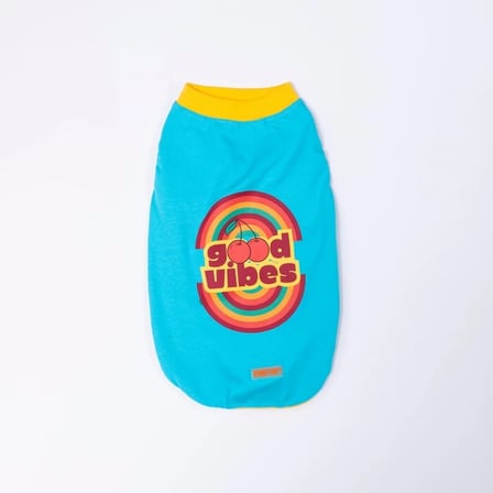 Pawstar Turkuaz Good Vibes Tişört