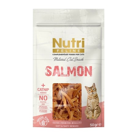 Nutri Feline Somonlu ve Catnipli Kedi Ödül Maması 50gr