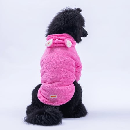 PawStar Pembe Lucca Teddy Büyük Irk Hoodie 3XL