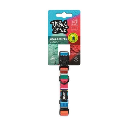 M-Pets Urban Style Jazz Strıpes Boyun Tasması (S)