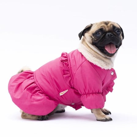 PawStar Fuşya Elizabeth Yağmurluk XL