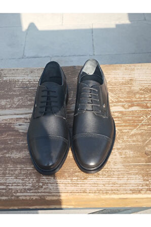 Erkek Yazlık Kundura İç Dış Hakiki Deri Poli Hafif Taban Bağlı