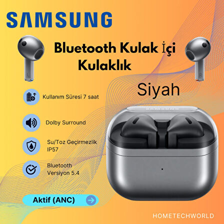  SAMSUNG Galaxy Buds3 Gümüş Bluetooth Kulaklık-Siyah