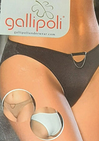 Kadın Bikini Külot Siyah Renk 