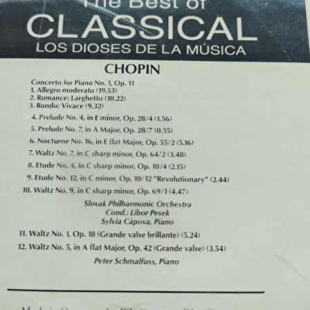 Chopin / The Best Of Classical - 1992 Almanya Basım - 2. El CD Albüm