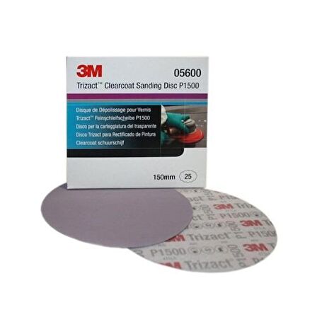 3M 05600 P1500 TRİZACT ZIMPARA 150 MM (1 ADET)